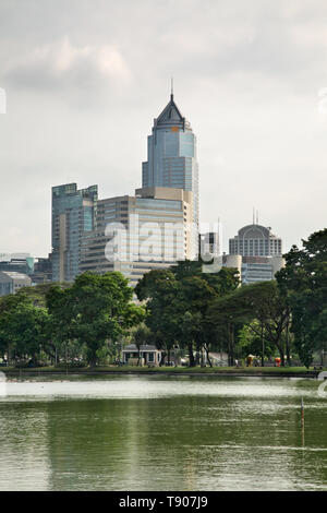 Parco Lumphinee a Bang Rak distretto di Bangkok. Regno di Thailandia Foto Stock