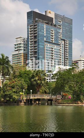 Parco Lumphinee a Bang Rak distretto di Bangkok. Regno di Thailandia Foto Stock