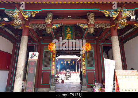 Tempio di stato delle arti marziali Dio, chiamato anche Tainan Riti Sacrificali Tempio Marziale o Grand Guandi tempio è un tempio situato nella parte ovest del centro di distr Foto Stock