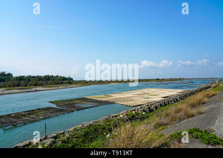 Luermen estuario del fiume (naturale difesa della capitale) a Taijiang National Park, Tainan, Taiwan Foto Stock
