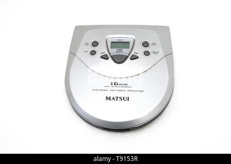 Un Matsui portatile lettore C.D. Foto Stock
