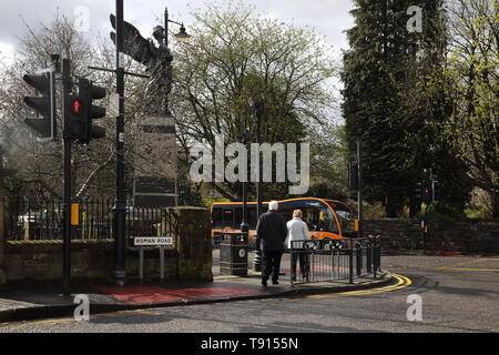 Bearsden Cross Glasgow Scozia incrocio sulla strada romana A808 Foto Stock