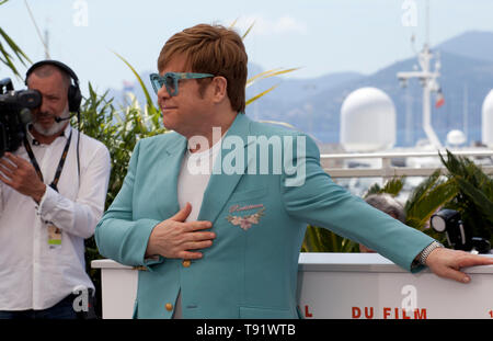 Cannes, Francia. 16 maggio 2019. Sir Elton John a Rocketman pellicola fotografica chiamata presso la 72a Cannes Film Festival, giovedì 16 maggio 2019, Cannes, Francia. Photo credit: Doreen Kennedy/Alamy Live News Foto Stock