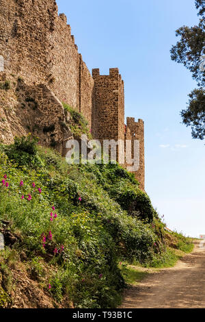 Montsoriu castello in Catalogna Foto Stock