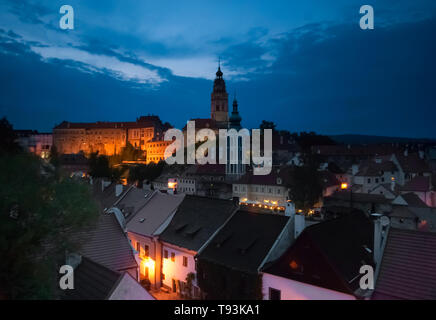 Český Krumlov, un vero Portagioie in Repubblica Ceca Foto Stock