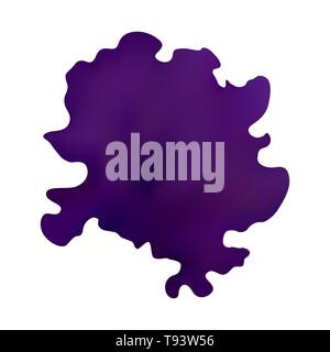 Macchia di inchiostro. Illustrazione Vettoriale. La texture di porpora acquerello. Maglia di gradiente. Illustrazione Vettoriale