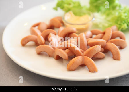 Cocktail fritto salsicce Foto Stock