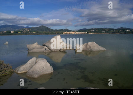 Stagno di Notteri nei pressi di Porto Giunco Foto Stock