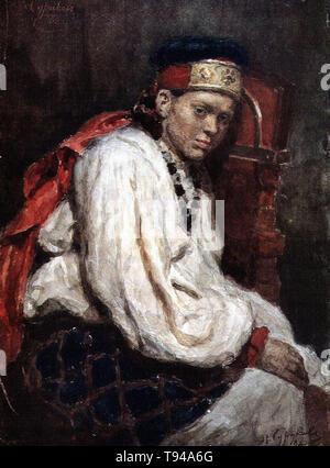 Vasily Surikov - modello antico costume russo 1882 Foto Stock