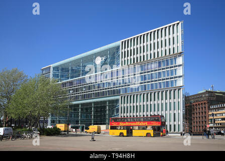 ZDF Landesstudio , Hafencity di Amburgo, Germania, Europa Foto Stock