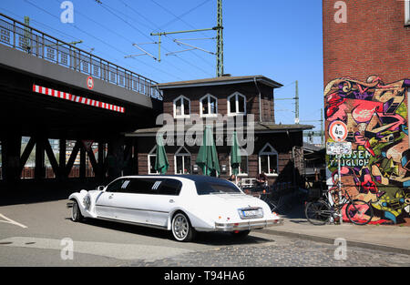 Oberhafenkantine, HafenCity di Amburgo, Germania, Europa Foto Stock