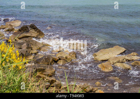 Baia di Trentova, Agropoli perla del Cilento, Salerno, Campania, Italia Foto Stock