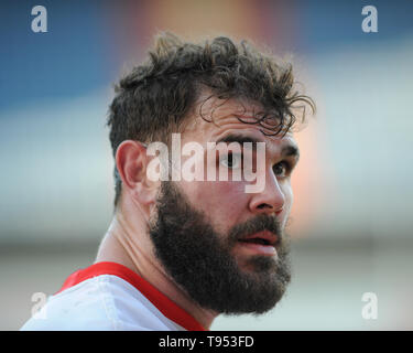 Huddersfield, Regno Unito, 12 5 2019. Il 12 maggio 2019. John Smiths Stadium, Huddersfield, Inghilterra; Rugby League Coral Challenge Cup, Huddersfield Giants vs Saint Helens; Alex Walmsley di Saint Helens. Dean Williams/RugbyPixUK Foto Stock