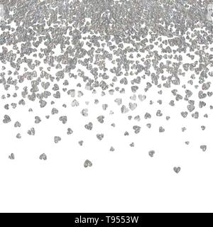 Sfondo della caduta casuale cuori Illustrazione Vettoriale