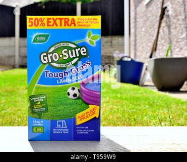 Westland,Gro-Sure,erba tenace,Sementi prato,retail box, Foto Stock