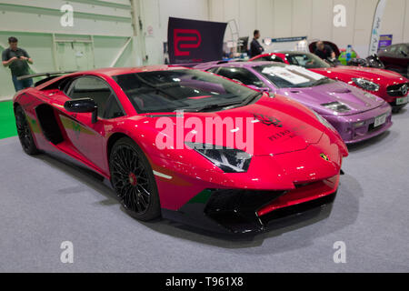 16 maggio 2019 - Londra, Regno Unito - dal XVI al XIX Maggio 2019 a Londra ExCel Motor Show di Londra saranno dotati di più automobili e contenuto. Da supercar o auto elettriche per i modelli correnti da parte dei produttori e la più recente tecnologia. Il motore di Londra & Tech Show è il più grande al dettaglio tecnologia automobilistica e mostra nel Regno Unito. (Credito Immagine: © Velar concedere/ZUMA filo) Foto Stock