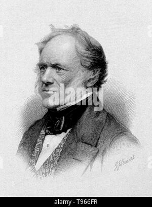 Charles Lyell (14 novembre 1797 - 22 febbraio 1875) era un geologo scozzese. Lyell in un primo momento ha intrapreso una carriera giuridica, ma i suoi interessi in geologia ha portato alla sua nomina a Segretario della Società Geologica nel 1823. Nel 1830-33 ha pubblicato i suoi tre volumi di capolavoro, principi di geologia. In essa egli ha fornito la prova a sostegno del principio della Uniformitarianism ha dichiarato da James Hutton. Egli è sepolto nell'Abbazia di Westminster. Foto Stock
