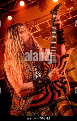 15 maggio 2019 - Toronto, Ontario, Canada - American metal band "Black Label Society" ha venduto fuori due spettacoli al Teatro dell Opera di Toronto. I membri della band: ZAKK WYLDE, JEFF FABB, JOHN DESERVIO JD, DARIO LORINA (credito Immagine: © Igor Vidyashev/ZUMA filo) Foto Stock