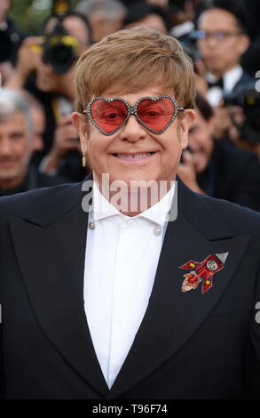 16 maggio 2019 - Cannes, Francia - ''Rocketman " Red Carpet - Cannes 2019 : Sir Elton John assiste lo screening di ''Rocketman'' durante la 72annuale di festival di pellicola di Cannes il 16 maggio 2019 a Cannes, Francia. (Credito Immagine: © Federico InjimbertZUMA filo) Foto Stock