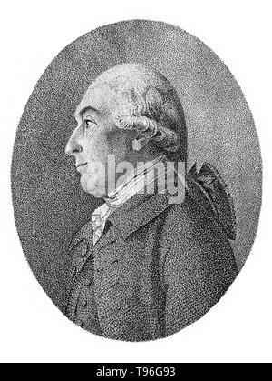 Giuseppe nero (Aprile 16, 1728 - 6 dicembre 1799) era un medico scozzese e farmacia, noto per le sue scoperte di magnesio, il calore latente, calore specifico, e biossido di carbonio. Nel 1750, ancora studente, Nero ha sviluppato la bilancia analitica sulla base di una luce a fascio peso bilanciato su una forma a cuneo in fulcro. Ciascun braccio portato una padella in cui il campione o i pesi standard è stata posta. Foto Stock