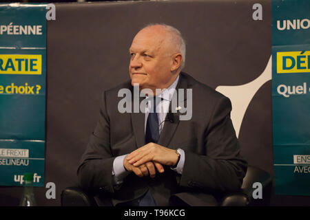 Francia: Riunione per il francese gli europei UPR con candidato François Asselineau Foto Stock