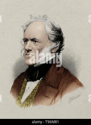 Charles Lyell (14 novembre 1797 - 22 febbraio 1875) era un geologo scozzese. Lyell in un primo momento ha intrapreso una carriera giuridica, ma i suoi interessi in geologia ha portato alla sua nomina a Segretario della Società Geologica nel 1823. Nel 1830-33 ha pubblicato i suoi tre volumi di capolavoro, principi di geologia. In essa egli ha fornito la prova a sostegno del principio della Uniformitarianism ha dichiarato da James Hutton. Foto Stock