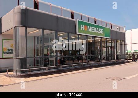 Homebase DIY anteriore dello store Foto Stock