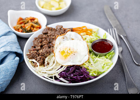 Tradizionale bibimbap coreano Foto Stock