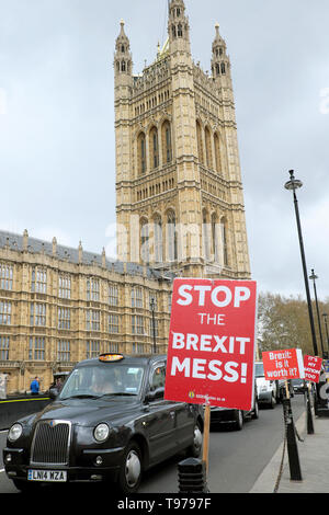 Brexit Westminster Londra Inghilterra KATHY DEWITT Foto Stock