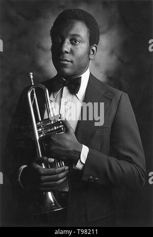 Ritratto di un musicista jazz, Rochester, Stati Uniti d'America Foto Stock