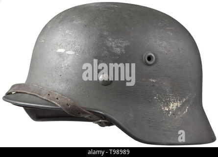 Giubbotti antiproiettile, caschi, Tedesco acciaio casco M40, Editorial-Use-solo Foto Stock