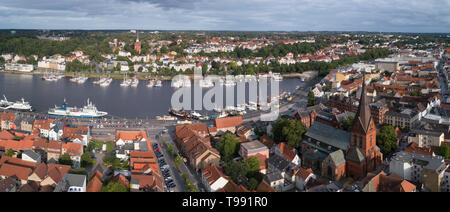 Le foto aeree di Flensburg, Mar Baltico, Germania Foto Stock