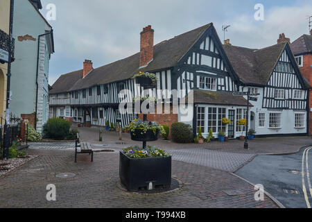 Alcester village center nella valle di Evesham, England, Regno Unito, Europa Foto Stock