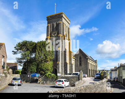 Chiesa della Santa Trinità, Salcombe, Devon, Inghilterra, Regno Unito Foto Stock