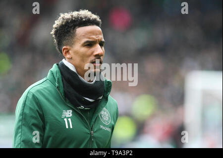 Glasgow, Scozia - aprile 14. Scott Sinclair di Celtic durante la William Hill Coppa Scozzese semi finale tra Celtic e Aberdeen Foto Stock