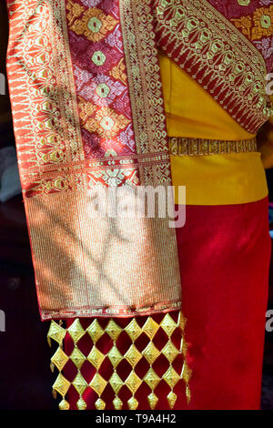Cerimoniale del costume femminile, Laos Foto Stock