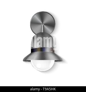 Applique di design elegante e moderno vettore di illuminazione Illustrazione Vettoriale