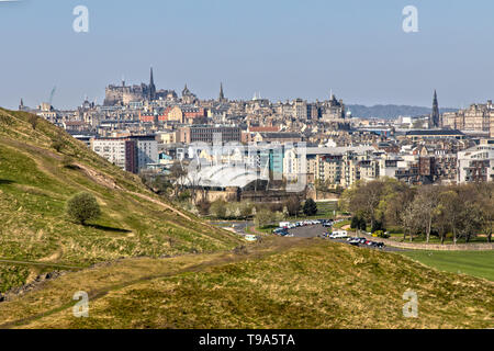 Vista di Edimburgo in Scozia Foto Stock