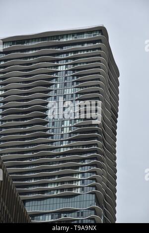 Vista iconico di Chicago, Illinois, Stati Uniti d'America Foto Stock