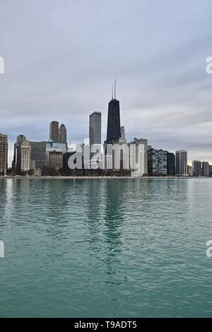 Vista iconico di Chicago, Illinois, Stati Uniti d'America Foto Stock