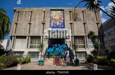 Pechino, Cina. Il 17 maggio 2019. Foto scattata in maggio 17, 2019 mostra il Museo Nazionale dell'Etiopia in Etiopia ad Addis Abeba. 18 maggio segna la Giornata Internazionale dei Musei. Credito: Lyu Shuai/Xinhua/Alamy Live News Foto Stock