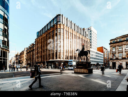 Il duca di Wellington statua, Glasgow, Scozia Foto Stock