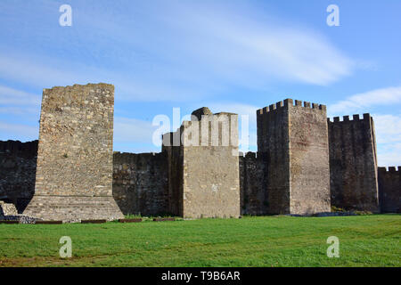 Fortezza medievale, Smederevo Szendrő, Serbia, Europa Foto Stock