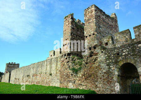 Fortezza medievale, Smederevo Szendrő, Serbia, Europa Foto Stock