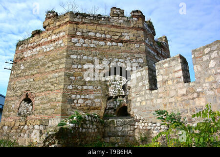 Fortezza medievale, Smederevo Szendrő, Serbia, Europa Foto Stock