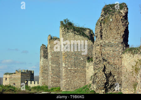 Fortezza medievale, Smederevo Szendrő, Serbia, Europa Foto Stock