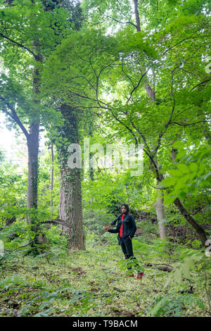 African American uomo in Philadelphia, 19 anni Foto Stock