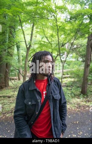 African American uomo in Philadelphia, 19 anni Foto Stock