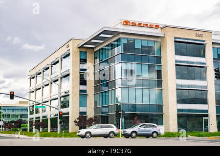 Maggio 15, 2019 Santa Clara / CA / STATI UNITI D'AMERICA - Seres (precedentemente noto come SF Motors Inc, veicoli elettrici produttore) uffici nella Silicon Valley; Seres ha unveile Foto Stock