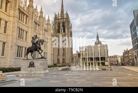 Esterno del Marischal College di Aberdeen, Scozia Foto Stock